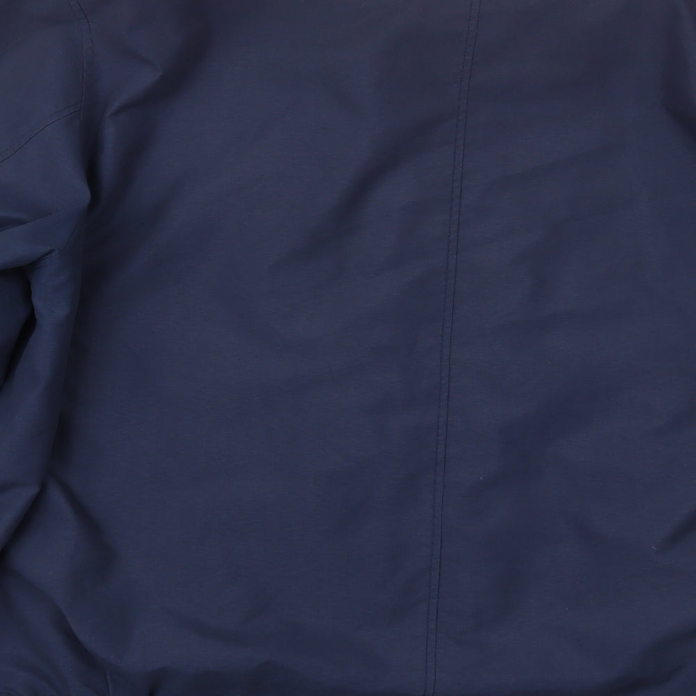 Frank Eden Mens Blue   Overcoat Coat Size 48
