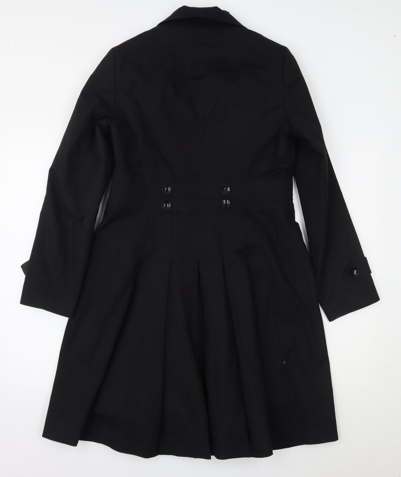 Jasper Conran Womens Black   Trench Coat Coat Size 12