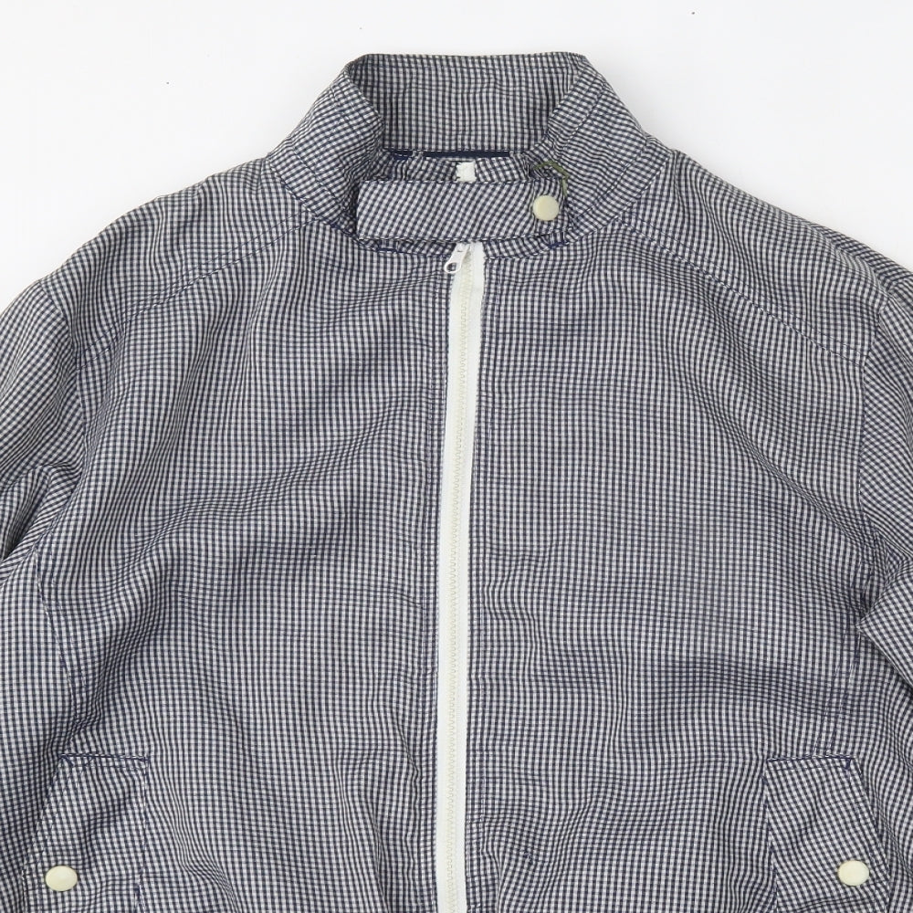 Primark Mens Beige Check  Bomber Jacket Jacket Size M