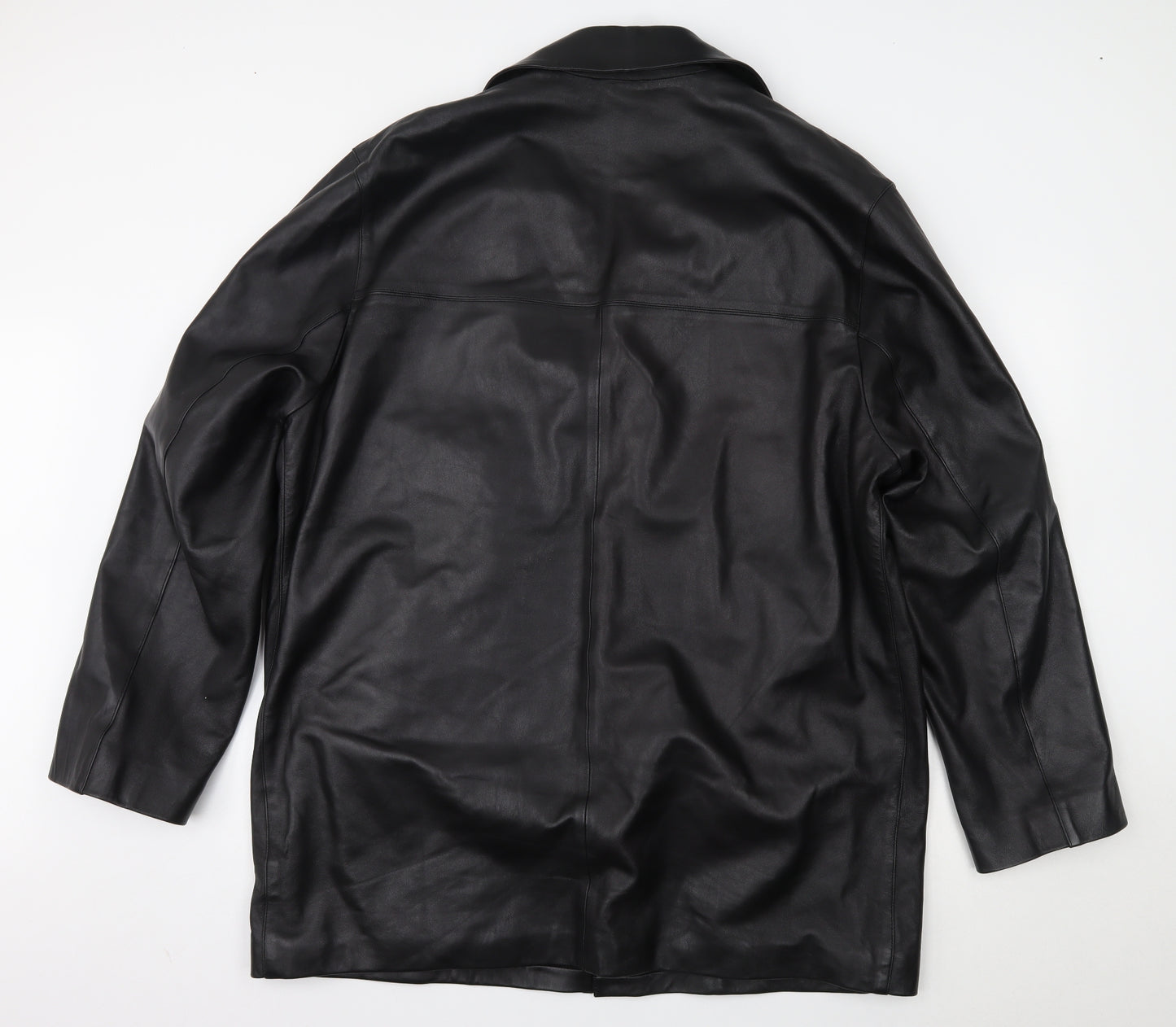 cosan Mens Black   Overcoat Coat Size 2XL
