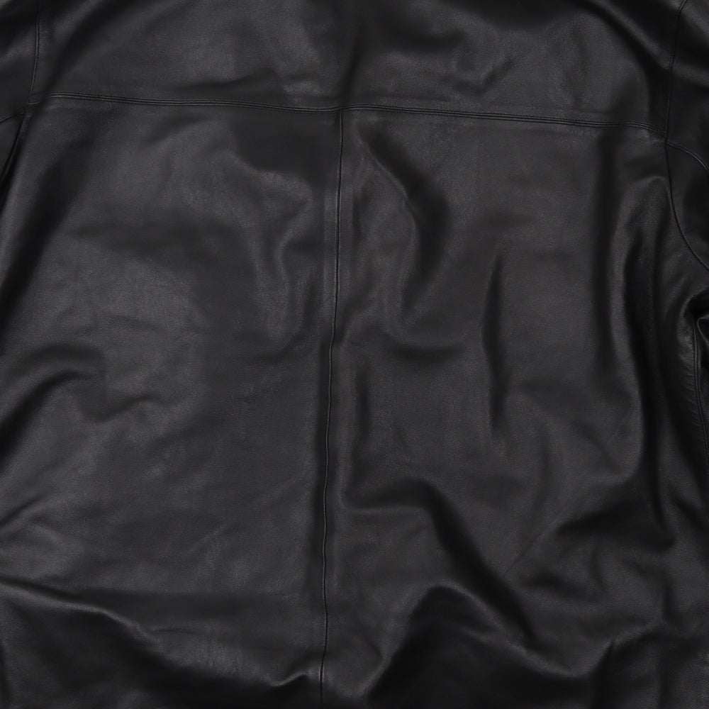 cosan Mens Black   Overcoat Coat Size 2XL