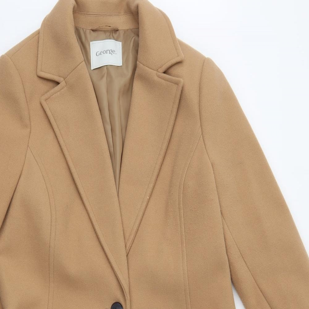 George Womens Beige   Trench Coat Coat Size 12