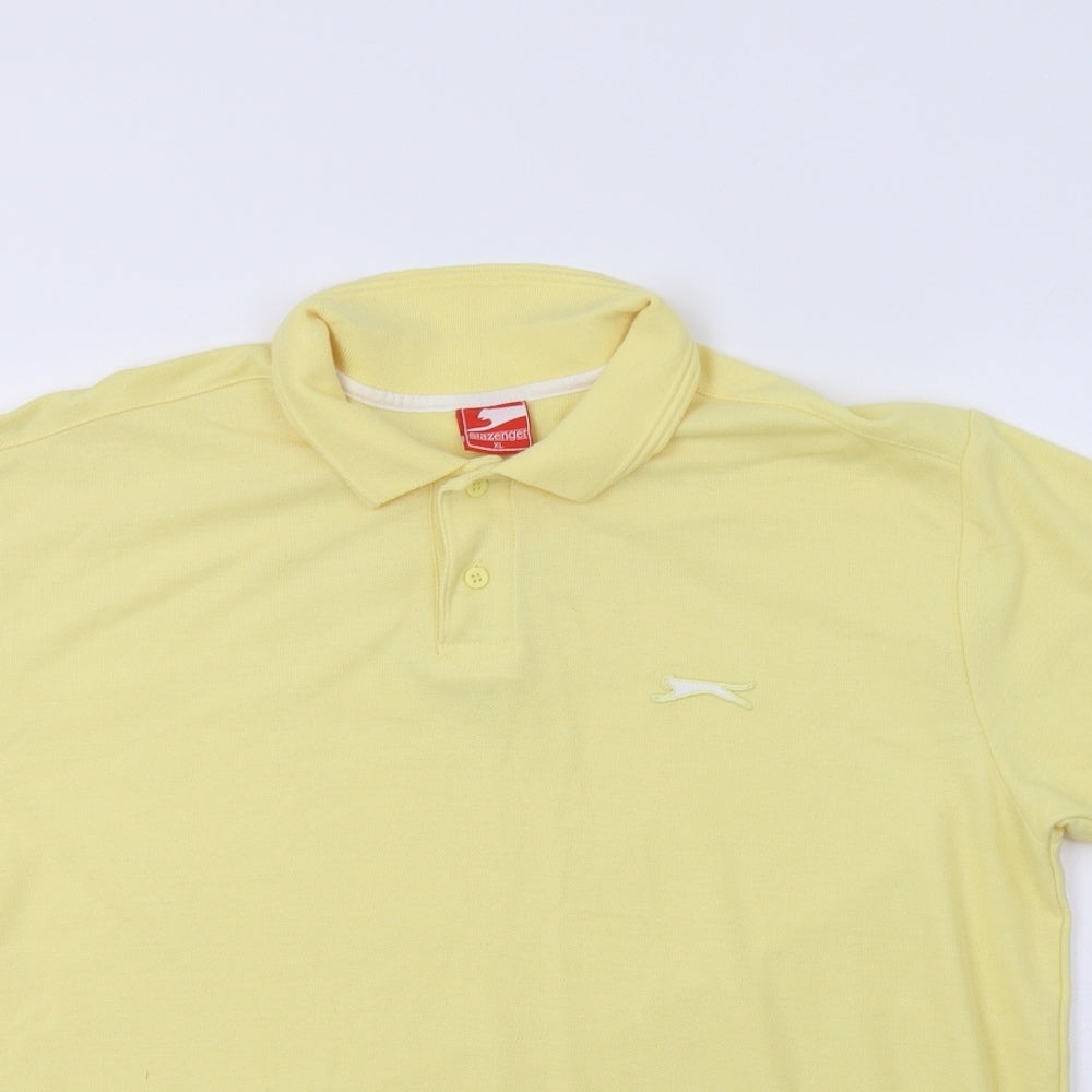 Slazenger Mens Yellow    Polo Size XL