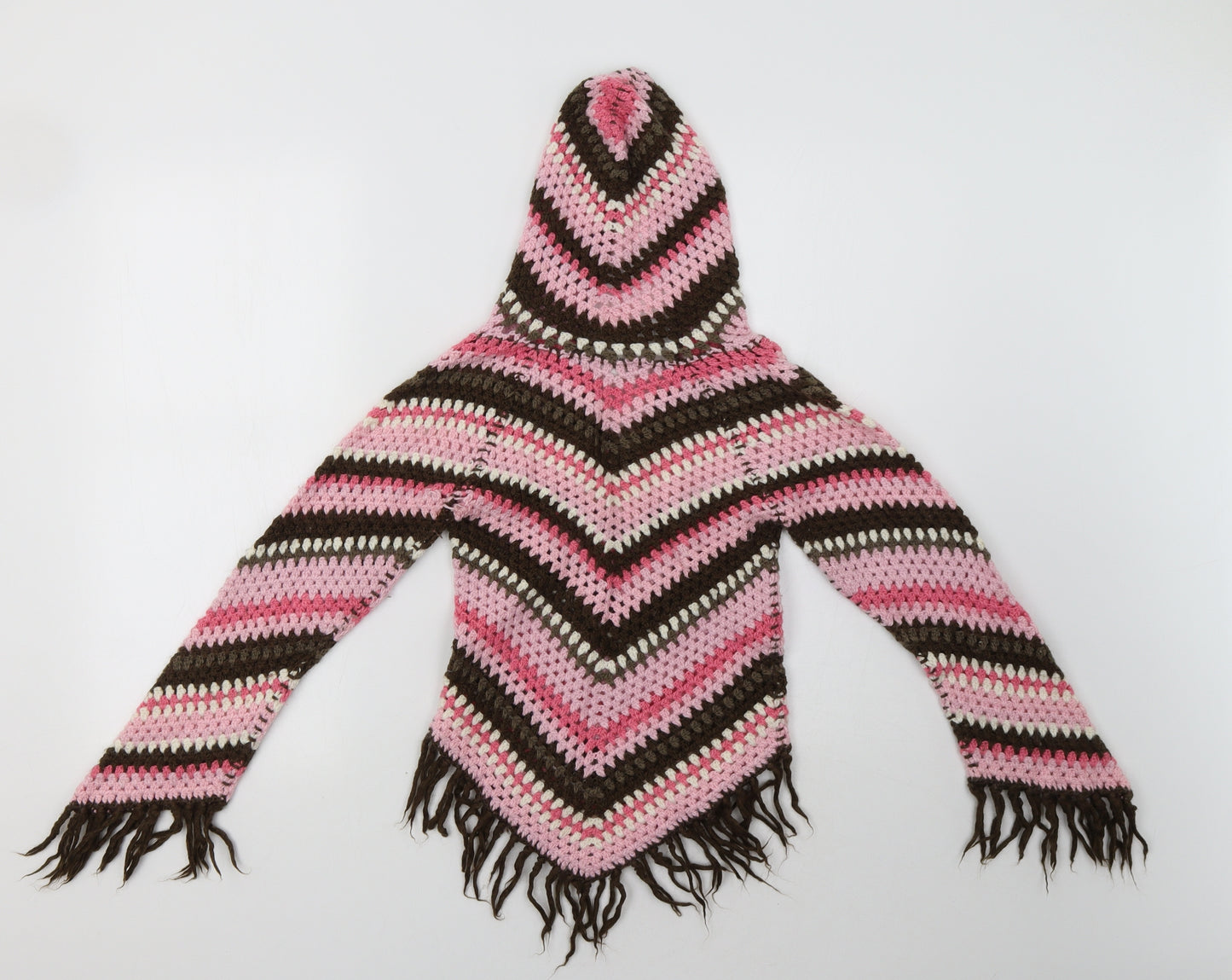 H&M Girls Pink Striped  Pullover Jumper Size 13 Years