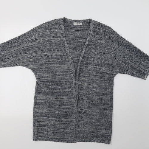 Soon Womens Blue Striped  Cardigan Jumper Size M