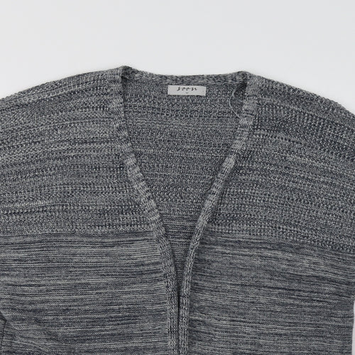 Soon Womens Blue Striped  Cardigan Jumper Size M