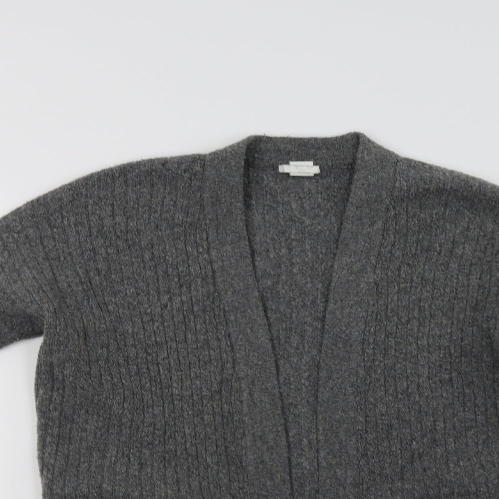 H&M< Womens Grey   Cardigan Jumper Size XS