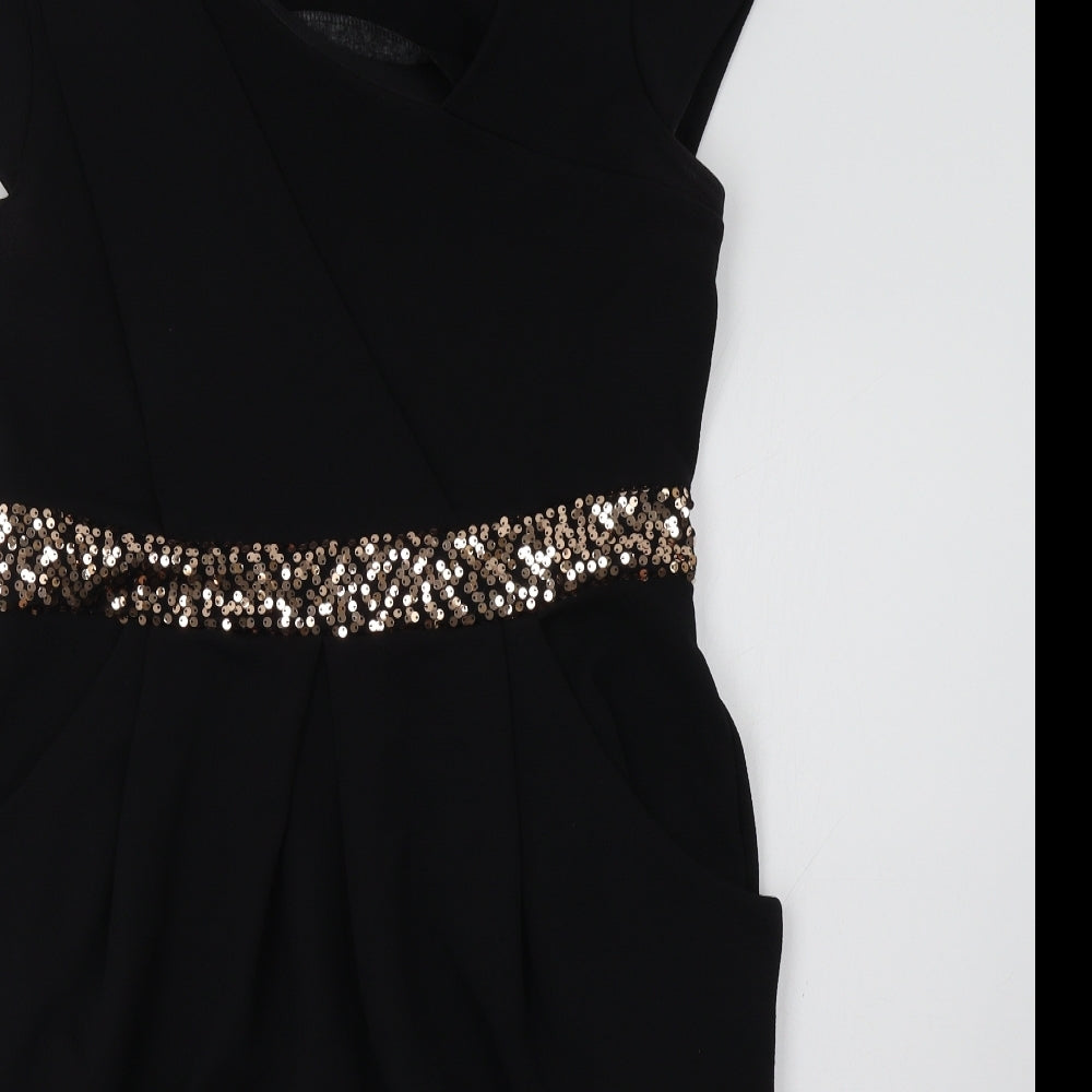 Fever Fish Womens Black   Pencil Dress  Size 16