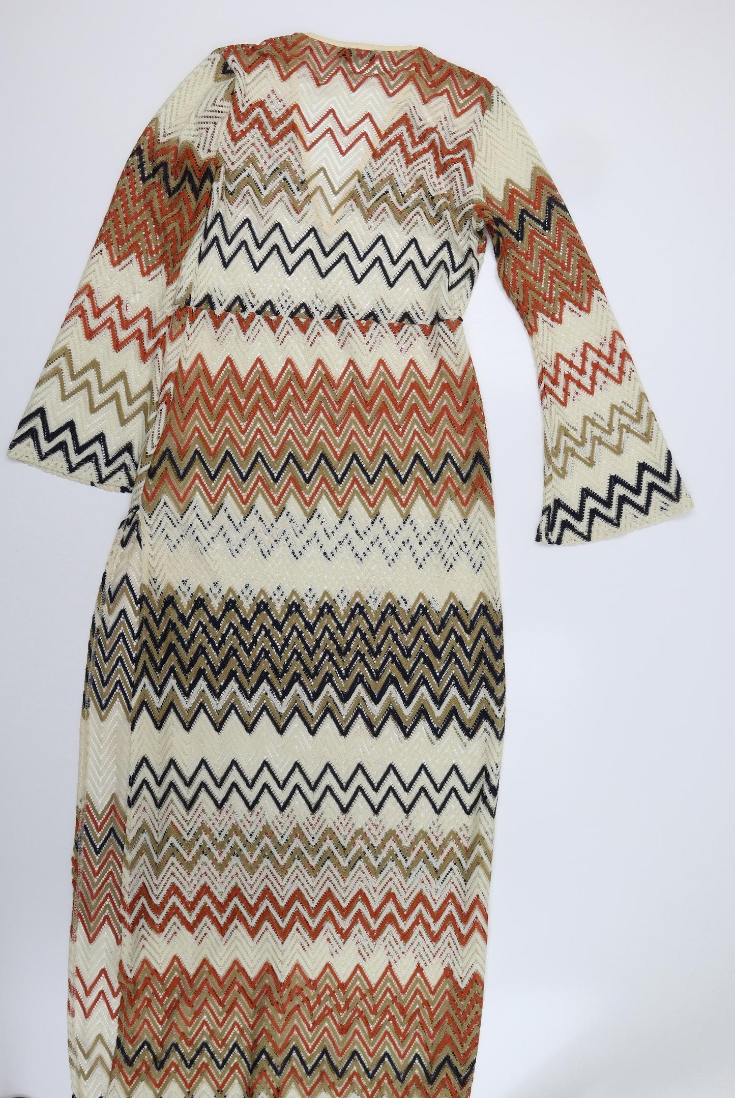 PRETTYLITTLETHING Womens Beige Striped  Maxi  Size 14