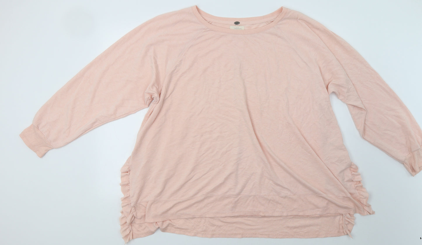 Cupio Womens Pink   Tunic Blouse Size 3XL