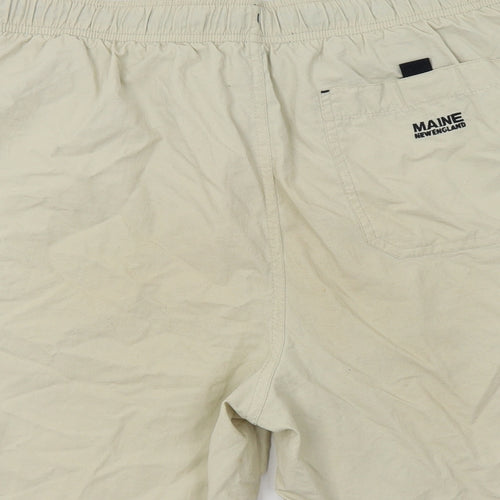 Maine New England Mens Beige   Bermuda Shorts Size S