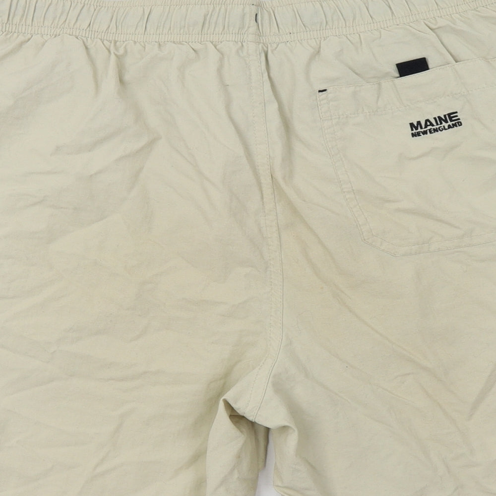 Maine New England Mens Beige   Bermuda Shorts Size S