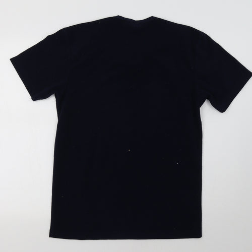 Preworn Womens Blue  Fleece Basic T-Shirt Size M
