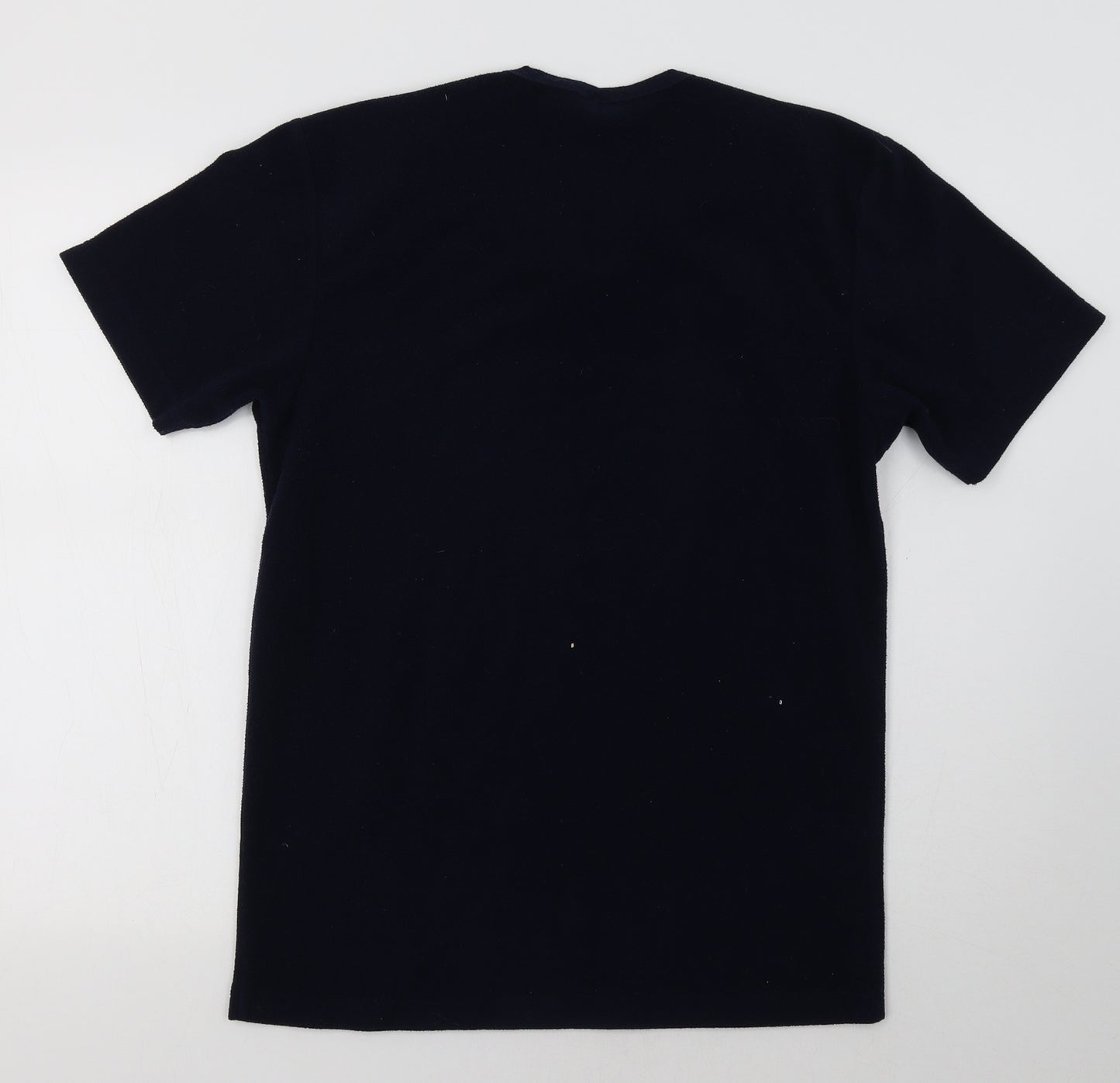 Preworn Womens Blue  Fleece Basic T-Shirt Size M
