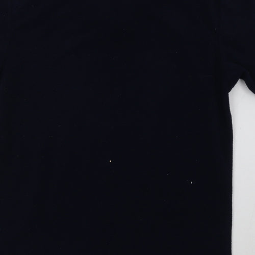 Preworn Womens Blue  Fleece Basic T-Shirt Size M