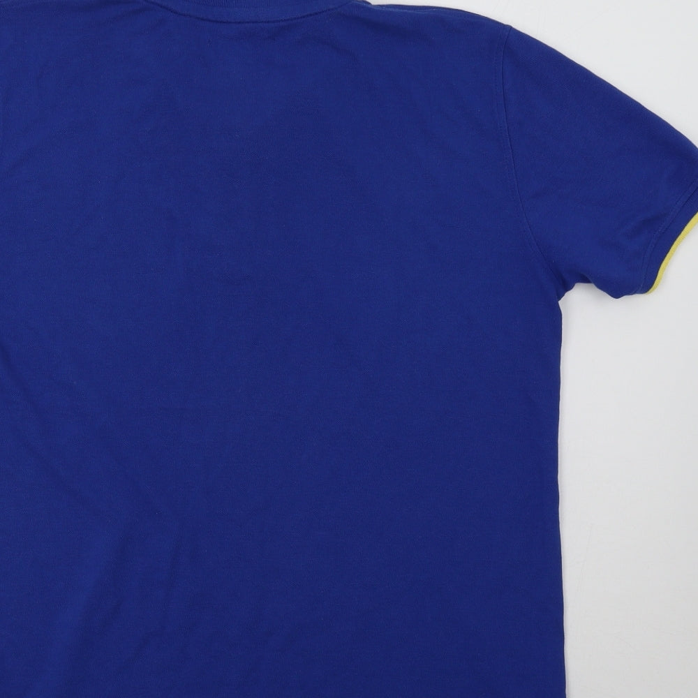 Brave Soul Mens Blue    Polo Size L