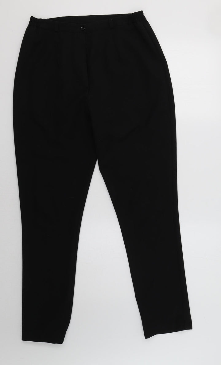 VINCI Womens Black Dress Pants Trousers Size 12 L30 in