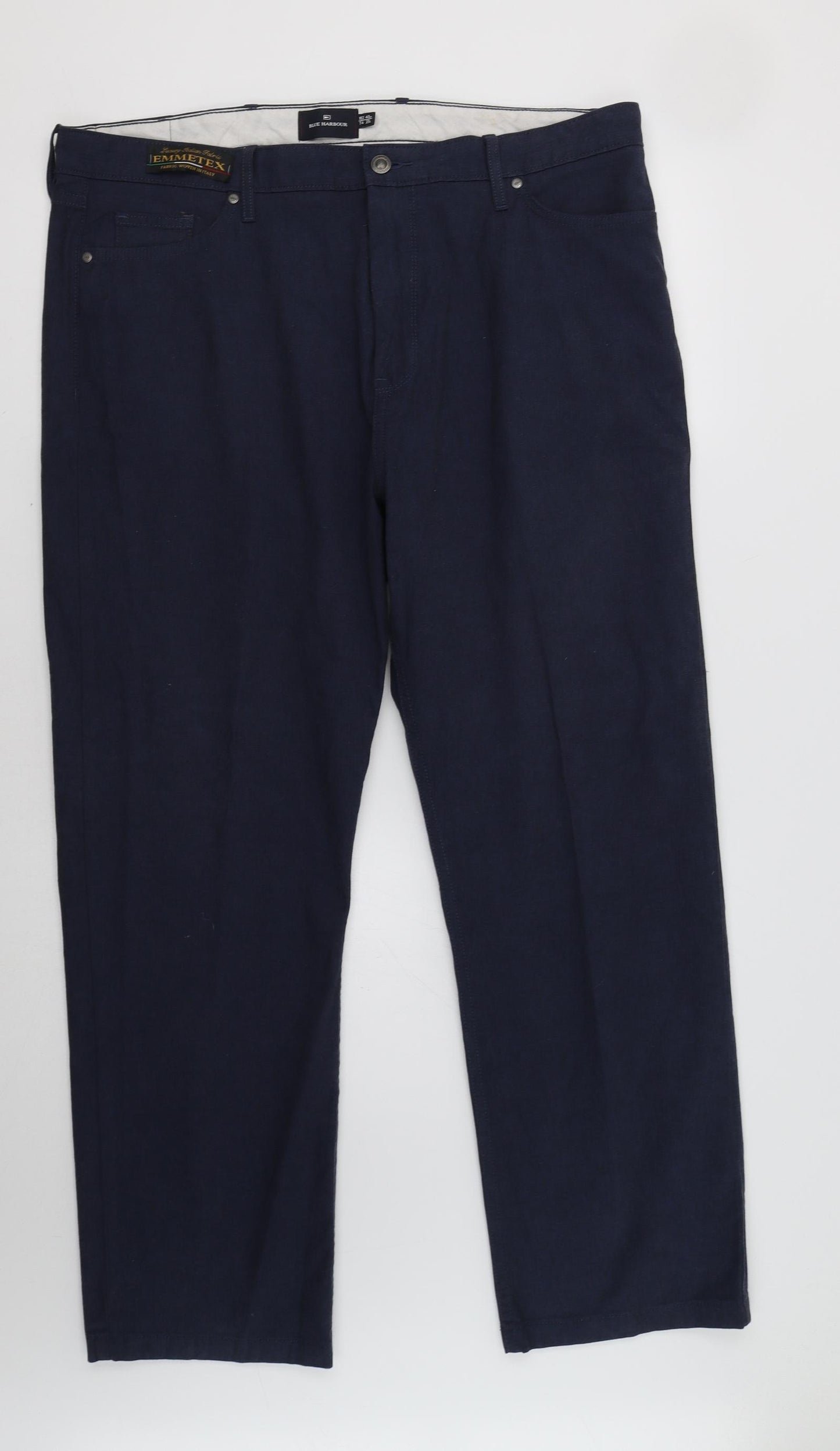 M&S Mens Blue   Chino Trousers Size 40 L29 in