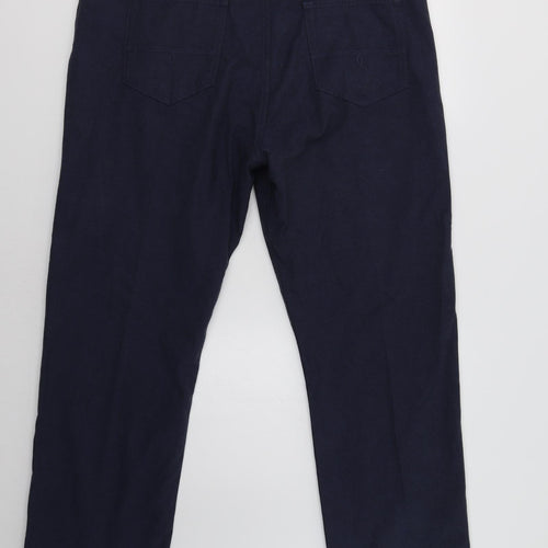 M&S Mens Blue   Chino Trousers Size 40 L29 in