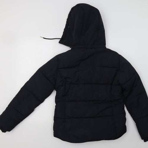 Topshop Womens Blue   Puffer Jacket Coatigan Size 8