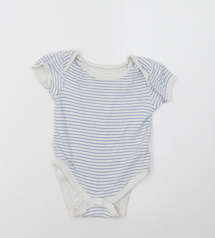 Primark Baby Blue Striped  Romper One-Piece Size 18-24 Months