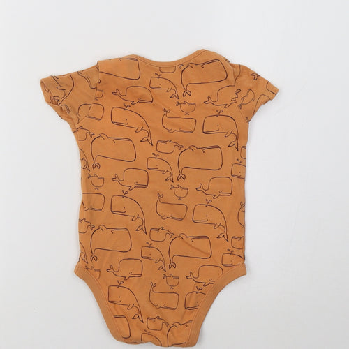 F&F Girls Orange   Romper One-Piece Size 2-3 Years  - Whale Print