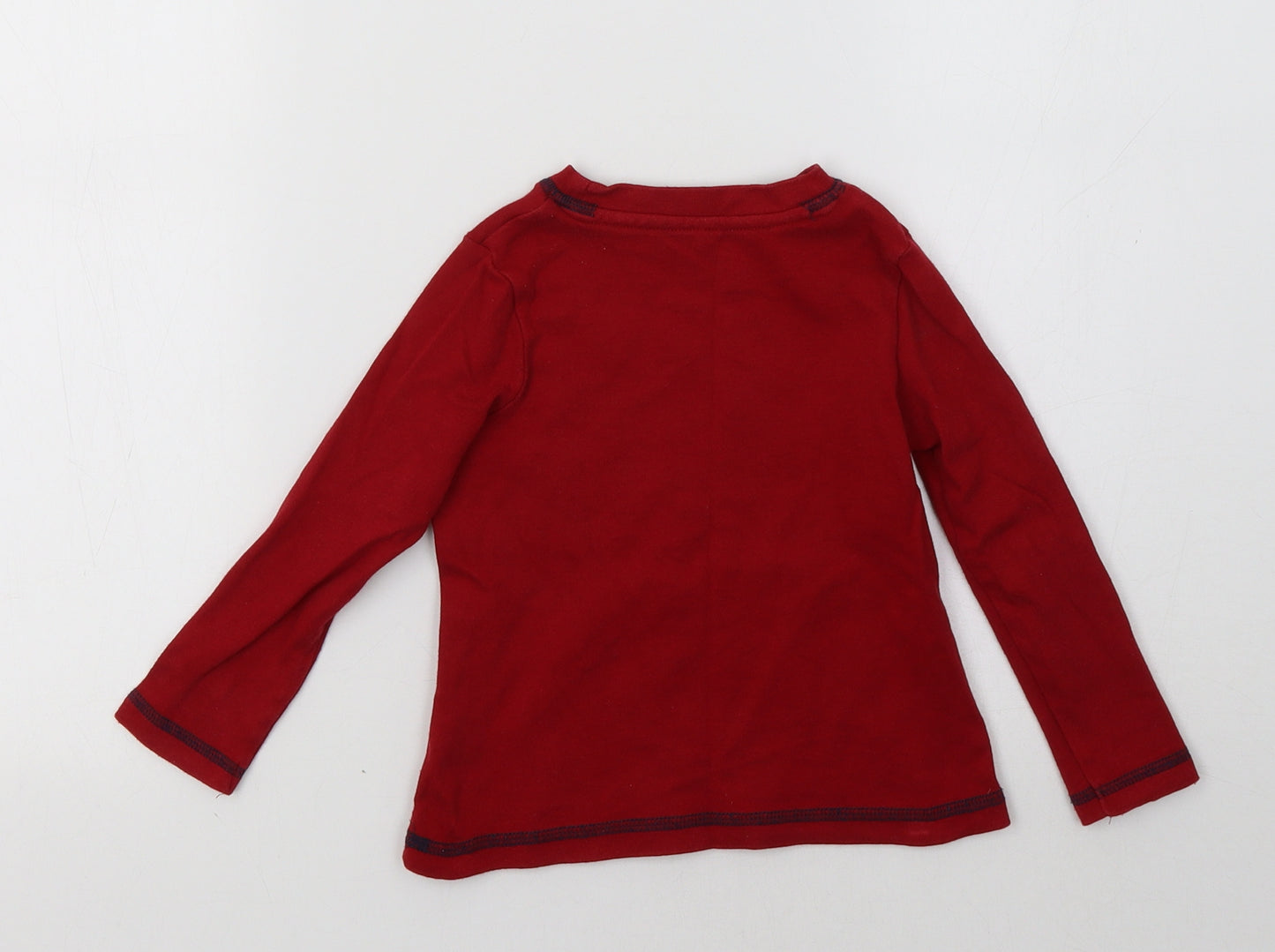 George Boys Red    Pyjama Top Size 2-3 Years