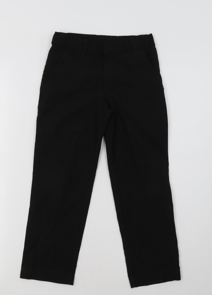 M&S Boys Black Dress Pants Trousers Size 6-7 Years