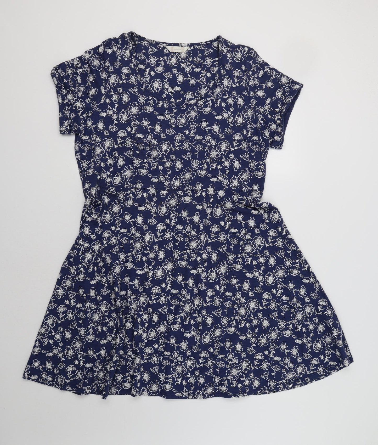 BHS Womens Blue Floral  Fit & Flare  Size 20