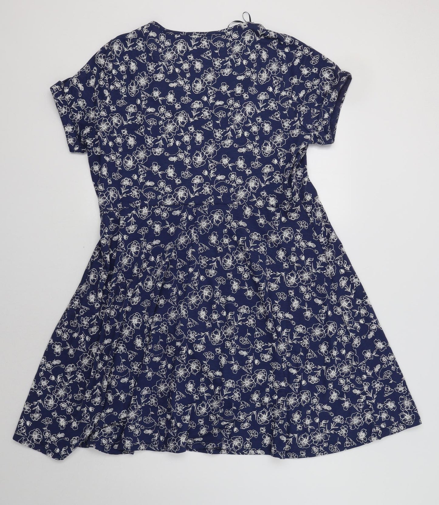 BHS Womens Blue Floral  Fit & Flare  Size 20