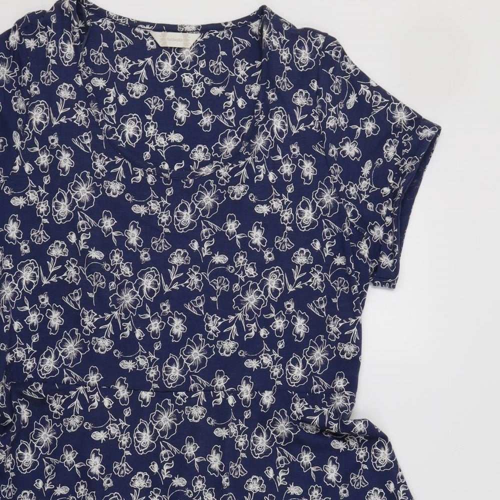 BHS Womens Blue Floral  Fit & Flare  Size 20