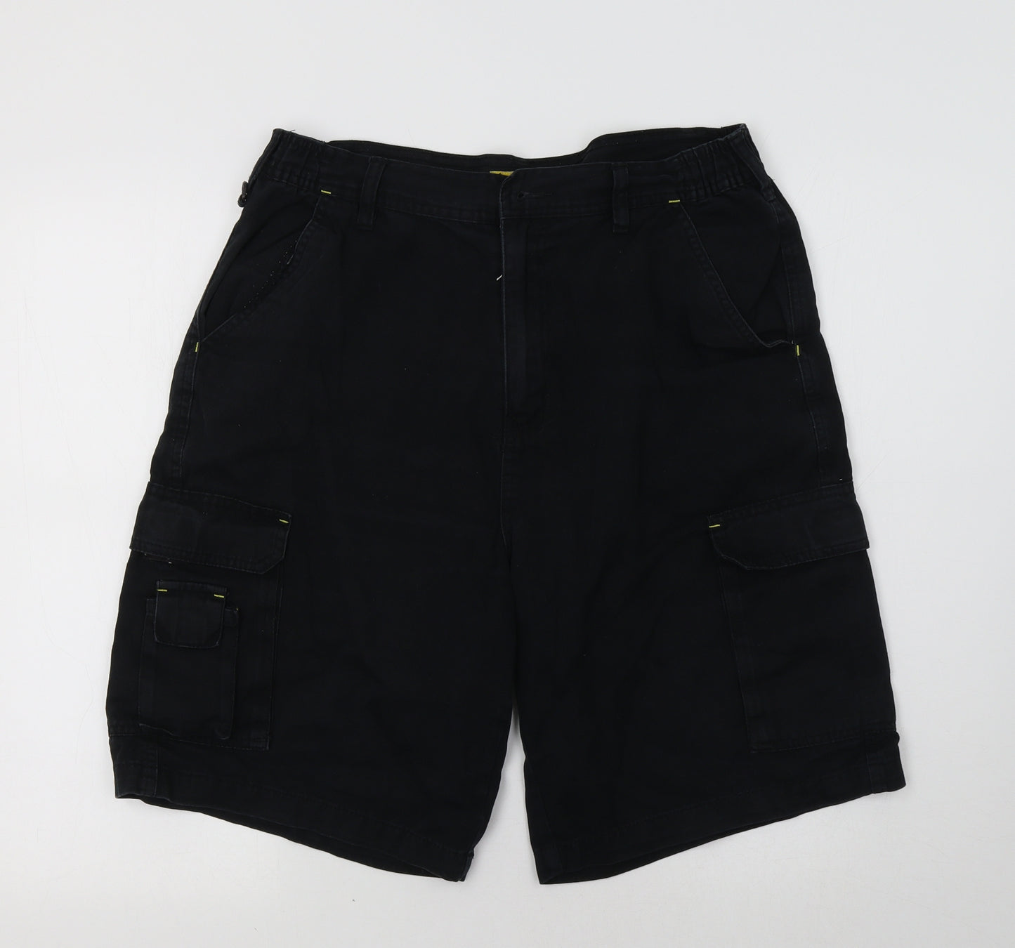 Work Wear Mens Black   Cargo Shorts Size 36