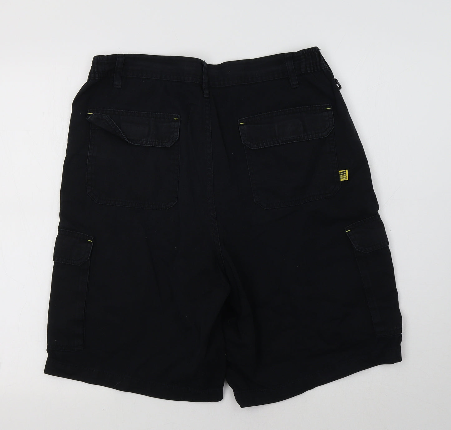 Work Wear Mens Black   Cargo Shorts Size 36