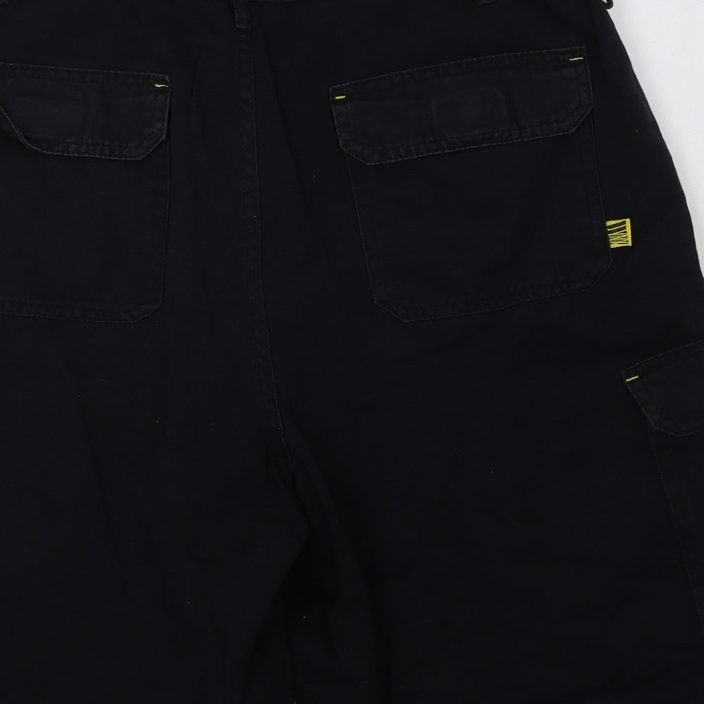 Work Wear Mens Black   Cargo Shorts Size 36
