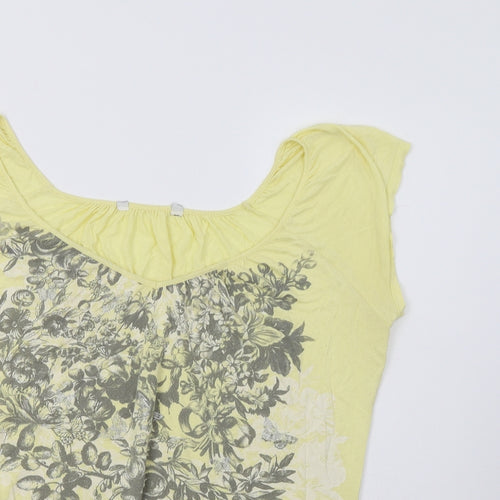 New Look Womens Yellow   Basic Blouse Size 12