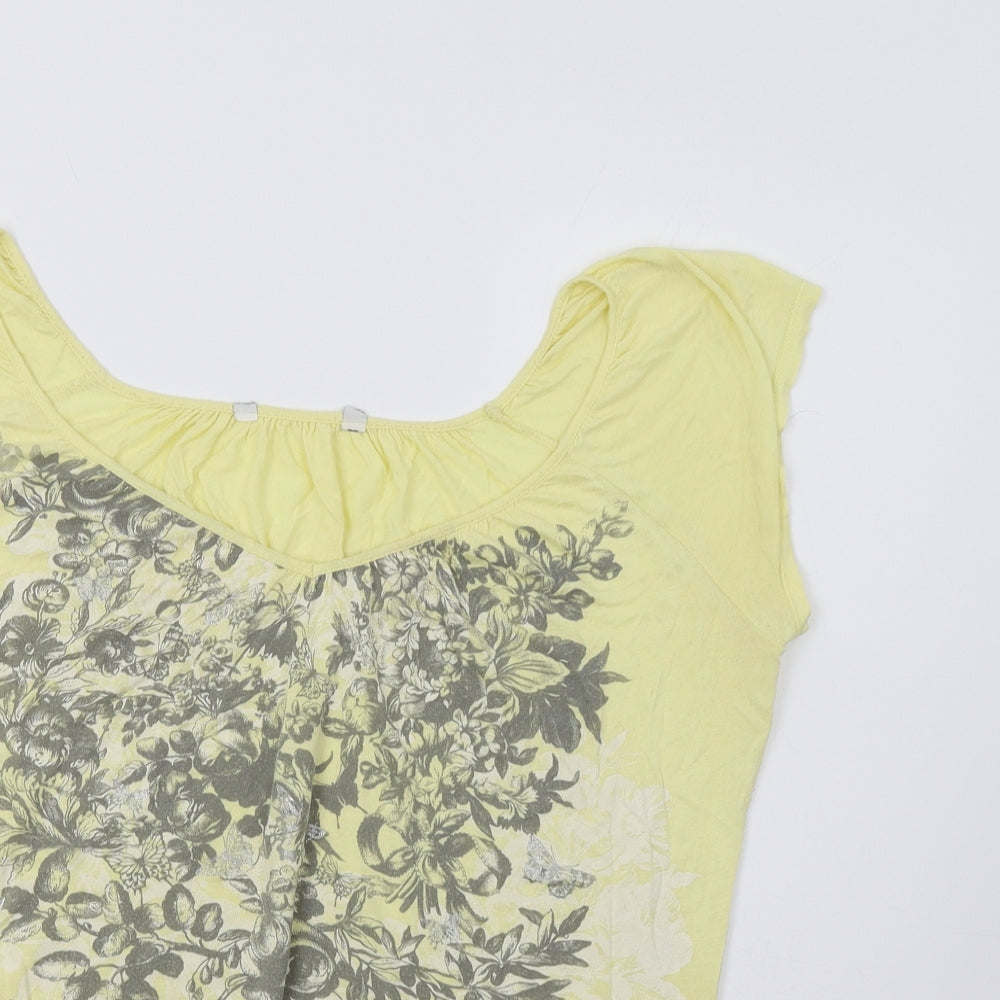 New Look Womens Yellow   Basic Blouse Size 12