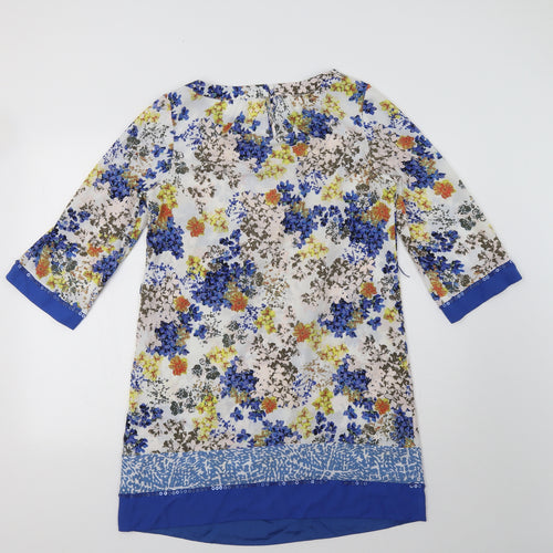 Monsoon Womens White Floral  Kaftan  Size 12