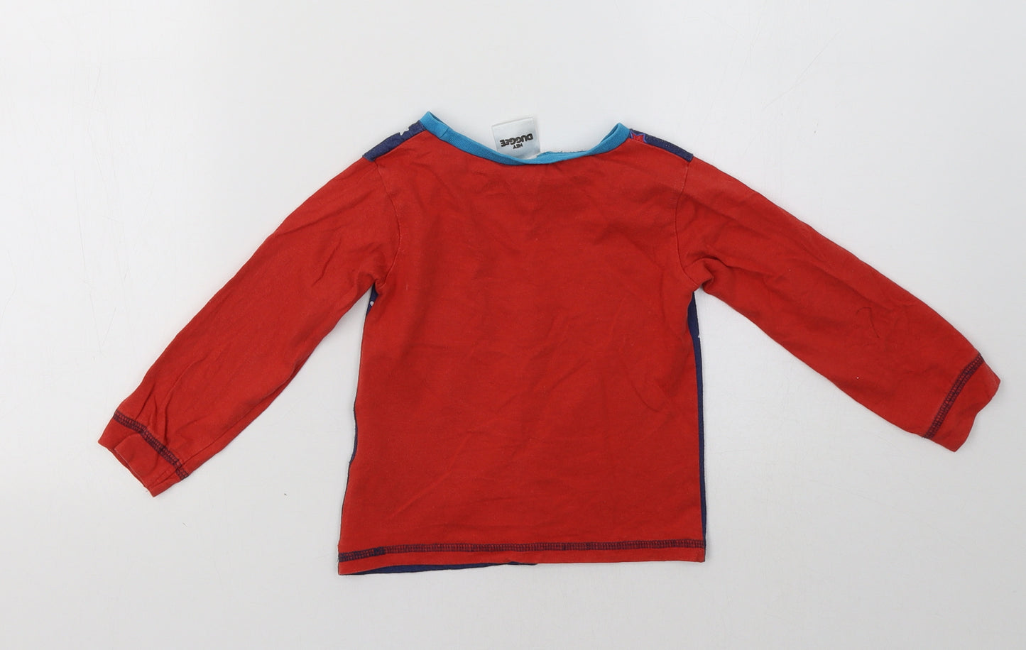 Hey Duggee Baby Red Solid   Pyjama Top Size 18-24 Months