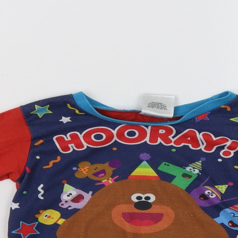 Hey Duggee Baby Red Solid   Pyjama Top Size 18-24 Months