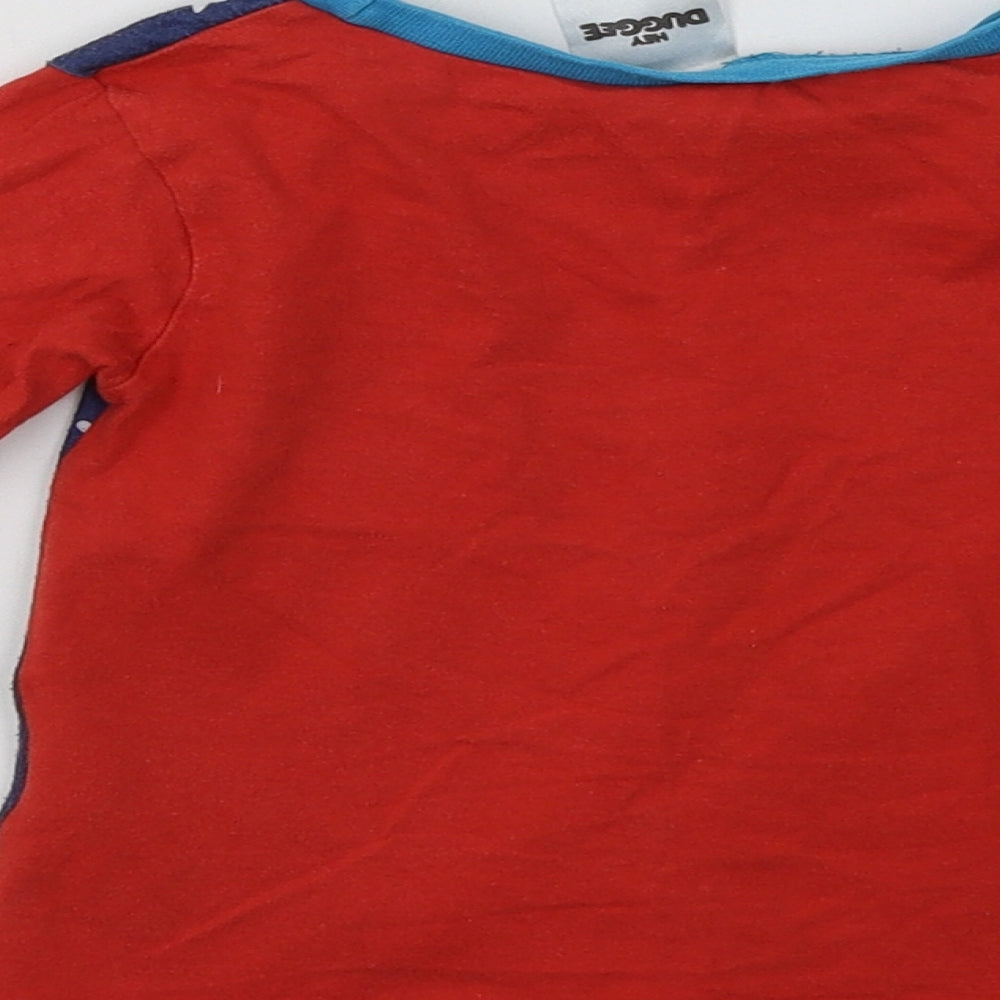 Hey Duggee Baby Red Solid   Pyjama Top Size 18-24 Months
