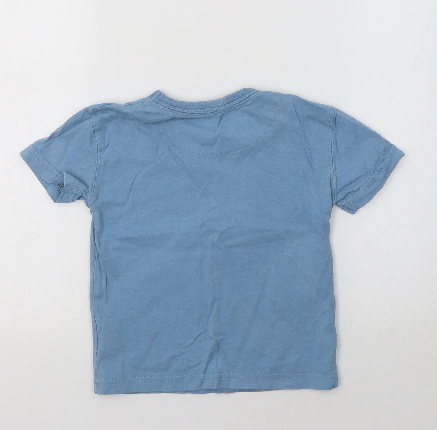 John Lewis Girls Blue   Basic T-Shirt Size 3 Years  - Dino