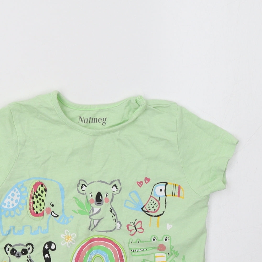 Nutmeg Girls Green   Basic T-Shirt Size 4-5 Years