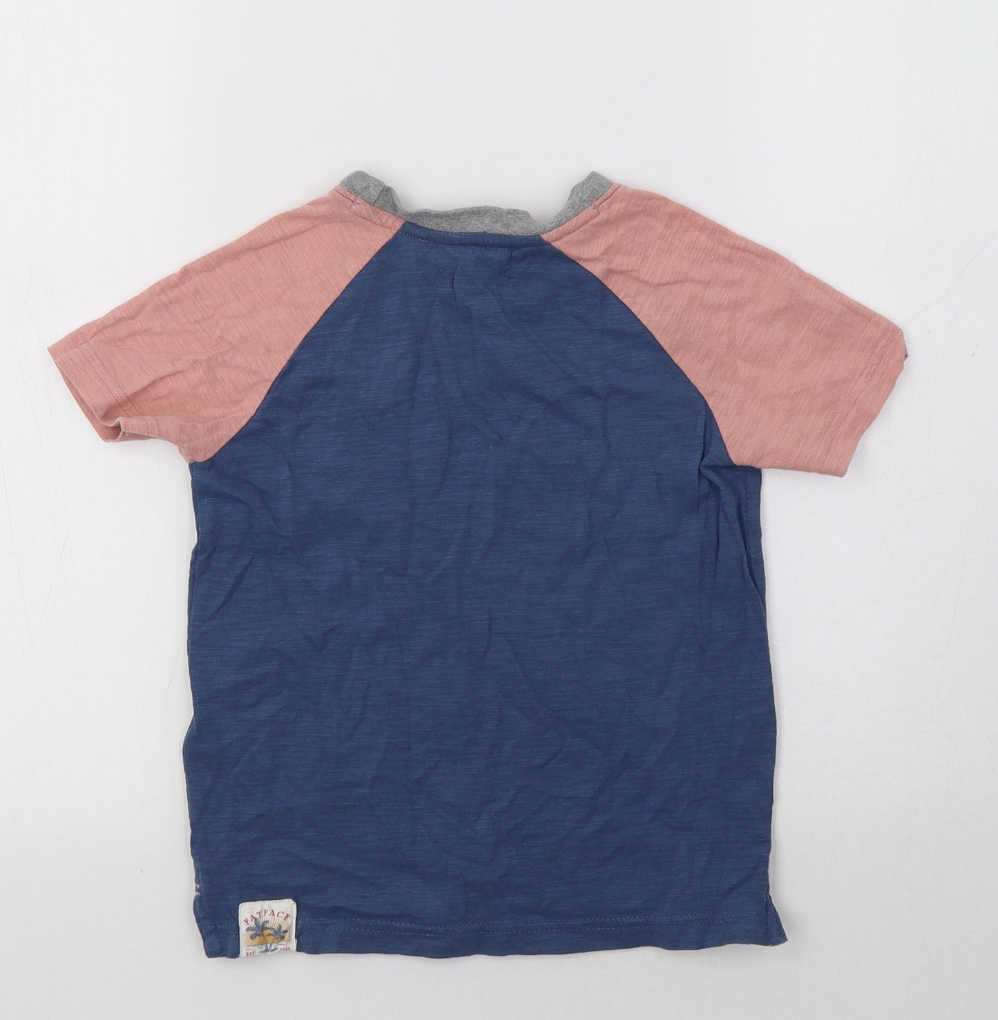 Fat Face Boys Blue   Basic T-Shirt Size 4-5 Years