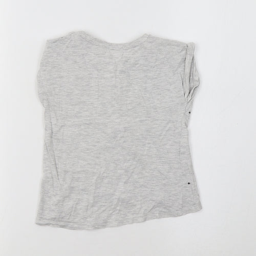 Cool Club Girls Grey   Basic T-Shirt Size 4-5 Years