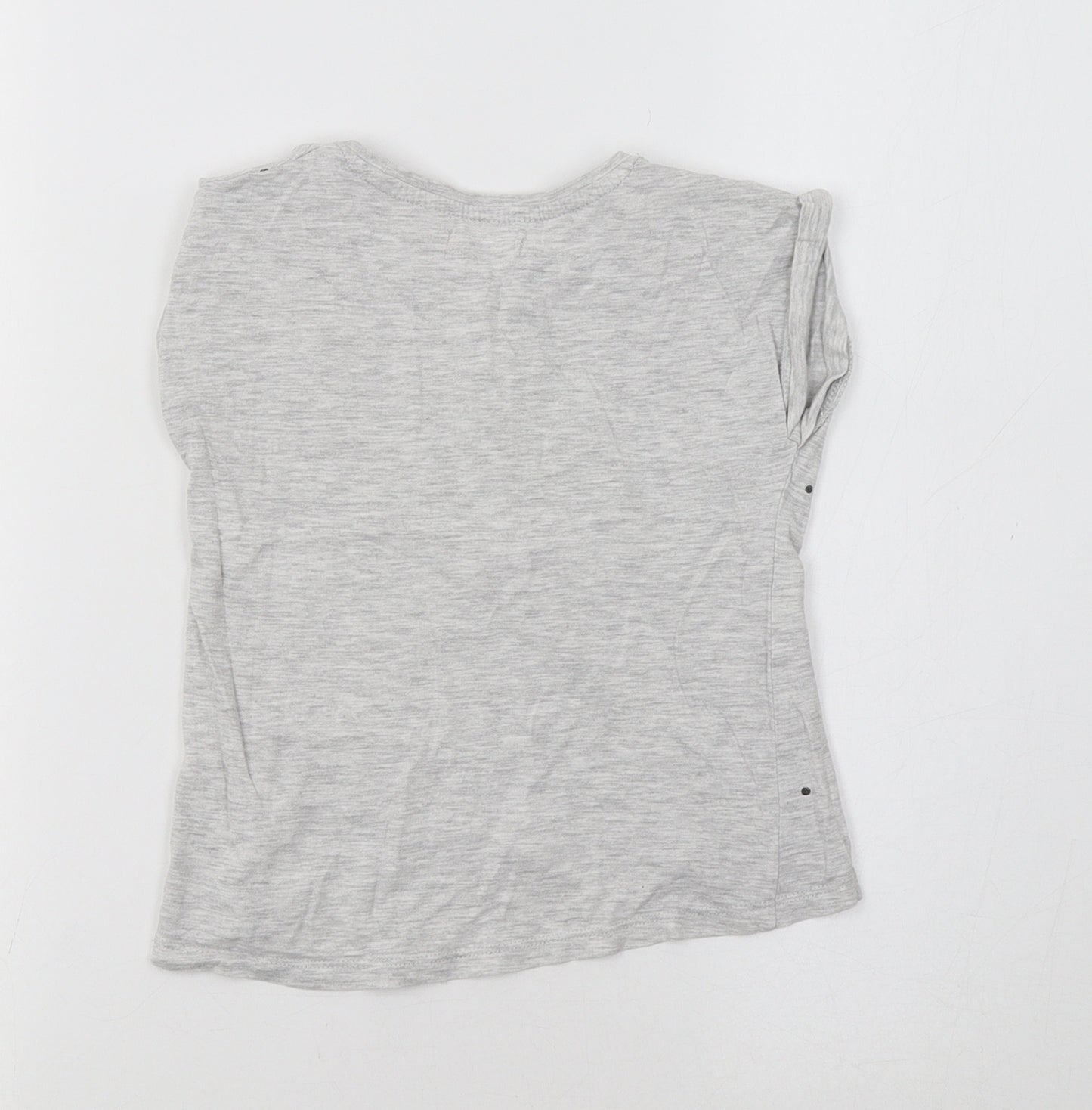 Cool Club Girls Grey   Basic T-Shirt Size 4-5 Years