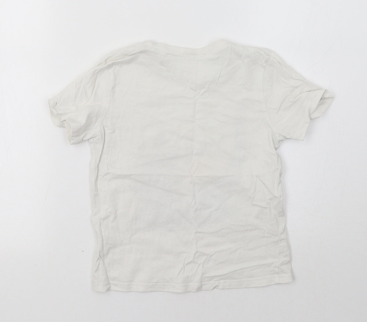 LEGO Boys White   Basic T-Shirt Size 4-5 Years  - Jurrasic World