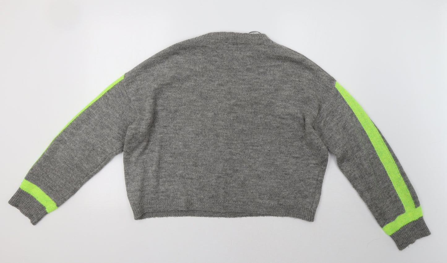 Primark Womens Grey Striped  Pullover Jumper Size XL