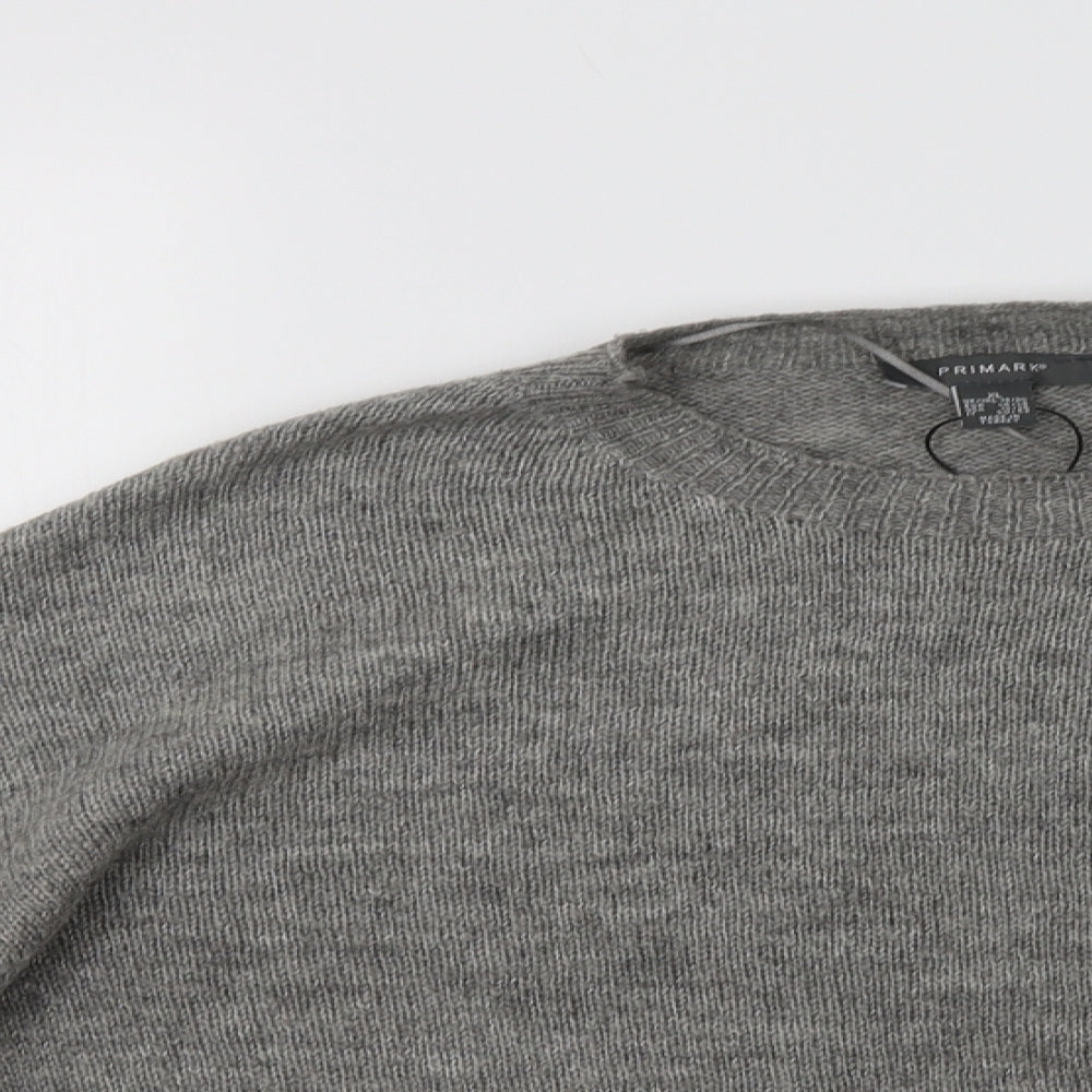 Primark Womens Grey Striped  Pullover Jumper Size XL