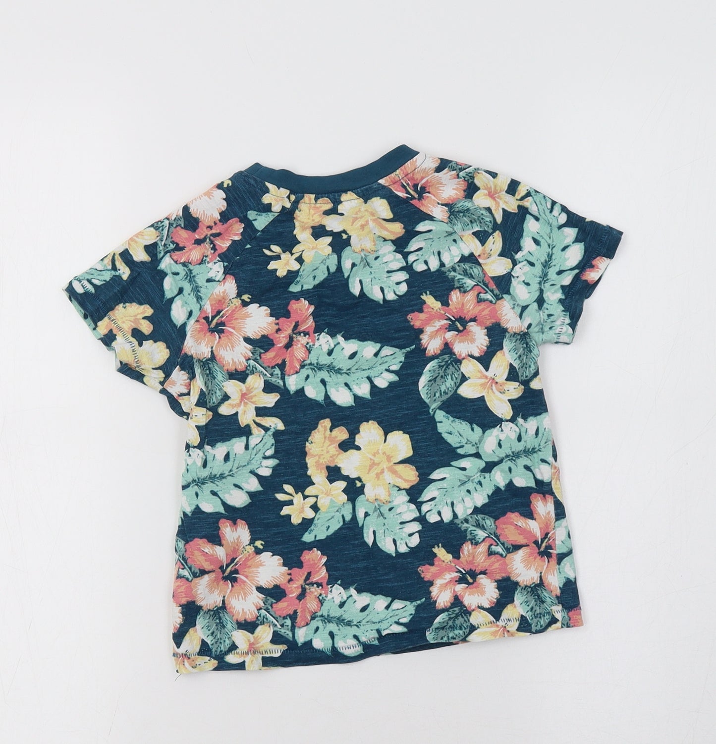 Nutmeg Girls Blue Floral  Basic T-Shirt Size 2-3 Years