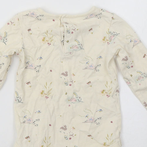 TU Baby Ivory Floral  Romper One-Piece Size 18-24 Months